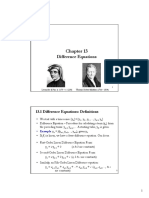 13.1 Difference Equations: Definitions