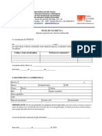 Ficha Matricula Aluno Especial Sem Vinculo