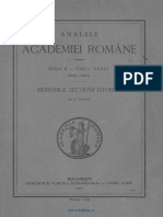 Analele Academiei Române. Memoriile Secţiunii Istorice. Seria 2. Tomul 39 1916-1919