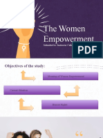 The Women Empowerment: Submitted To: Instructor Catherine Anne P. Atutubo