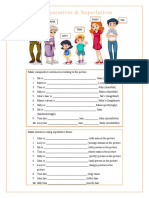 Comparativesuperlative Forms of Adjectives Grammar Drills Information Gap Activities Picture - 140723