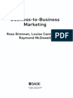 Business-To-Business Marketing: Ross Brennan, Louise Canning and Raymond Mcdowell