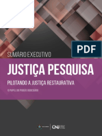 Justiça Pesquisa - Sumário Executivo - Pilotando a Justiça Restaurativa