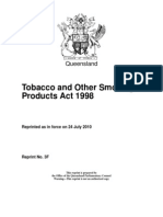 Tobacco and Other Smoking Products Act 1998: Queensland