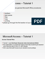 COMP1115 Week 9 Microsoft Access Introduction W19