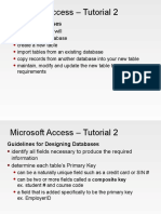 Microsoft Access - Tutorial 2: in This Tutorial, We Will