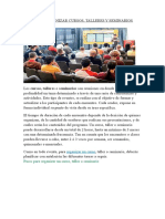 Cómo Organizar Cursos