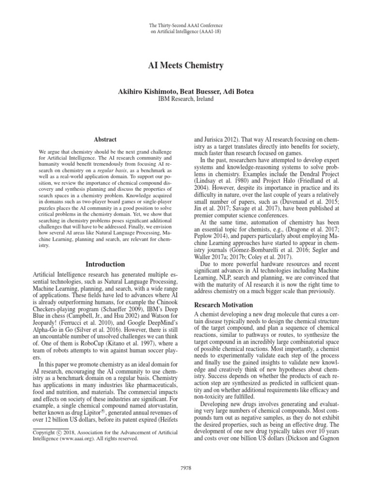 AI Meets Chemistry-20201228 | PDF | Artificial Intelligence ...