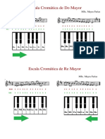 Escala Cromatica de Do Mayor y Re Mayor