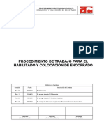 Procedimiento encofrado concreto