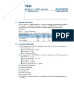 Product Profile: Broadband Power LDMOS Transistor