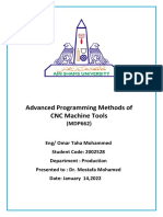 Advanced Programming Methods of CNC Machine Tools