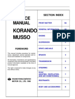 Musso Service Manual 1998