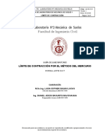 Laboratorio de suelos: Determinación del límite de contracción