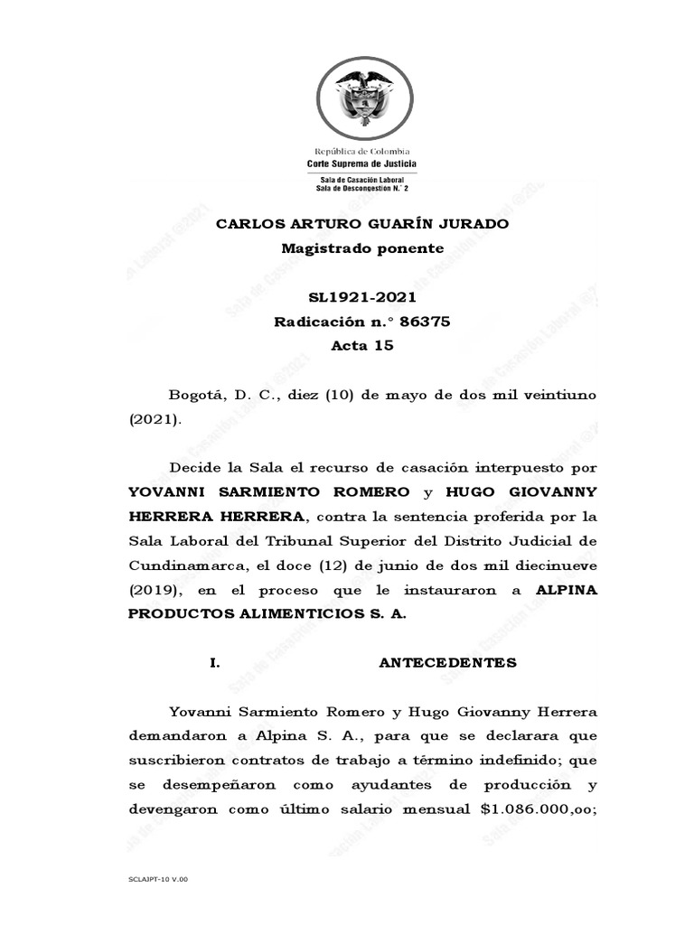 SL1921 2021 | PDF | Justicia | Sentencia (ley)