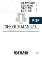Service Manual: SX-AVR1700 SX-AV1700 SX-C1700 SX-R1700