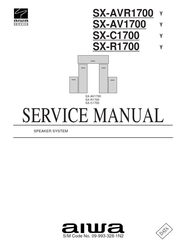 Aiwa Speaker System Service Manual | PDF | Loudspeaker | Equipment