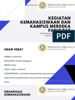 Kegiatan Kemahasiswaan Kampus Merdeka Fakultas 2020