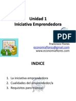 Unidad 1 Iniciativa Emprendedora. IAEE, 4º ESO Francisco Flores