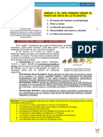 Unidad 3. El Ser Humano Desde El Punto de Vista de La Filosofia