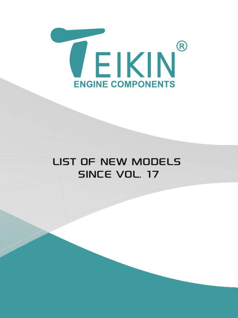Teikin Piston Model Catalogue | PDF | Piston | Motor Vehicle