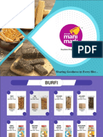 Burfi and Snack Varieties Guide