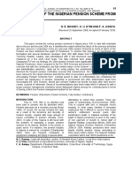 An Overview of The Nigerian Pension Scheme From 1951-2004: Global Journal of Humanities Vol 7, No. 1&2, 2008: 61-70