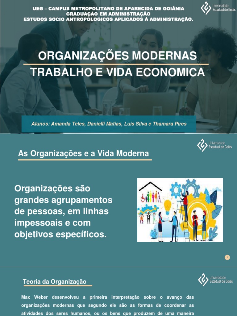 Organizações Modernas | PDF | Família | Economia