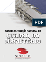 Manual de evolução funcional do quadro do magistério