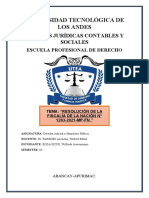 Análisis de La Resolución de La Fiscalía de La Nación #1283-2021-MP-FN.