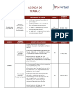 Agenda trabajo estudiantes administración