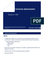 Internal Controls Optimisation - 21 Feb 08
