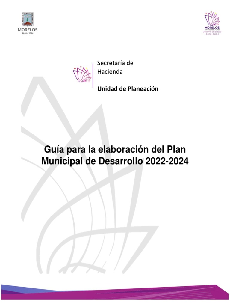 Guía para el Plan Municipal 2022-2024 | PDF | Planificación | Estado ...