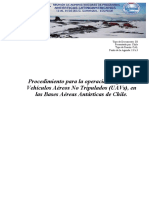 DI - CHILE - IP Procedimiento para La Operación Segura de Los UAV en Bases Aéreas Antárticas de Chile