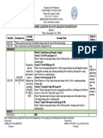 Weekly Home Learning Plan in Araling Panlipunan 9: Department of Education