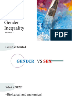 Lesson 12 - Gender Inequality