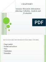 Consumer Research: Information Gathering, Collation, Analysis and Evaluation