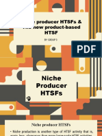 Niche Producer Htsfs & The New Product-Based HTSF: By: Group 3