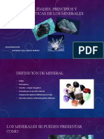 Generalidades, Principios y Características de Los Minerales