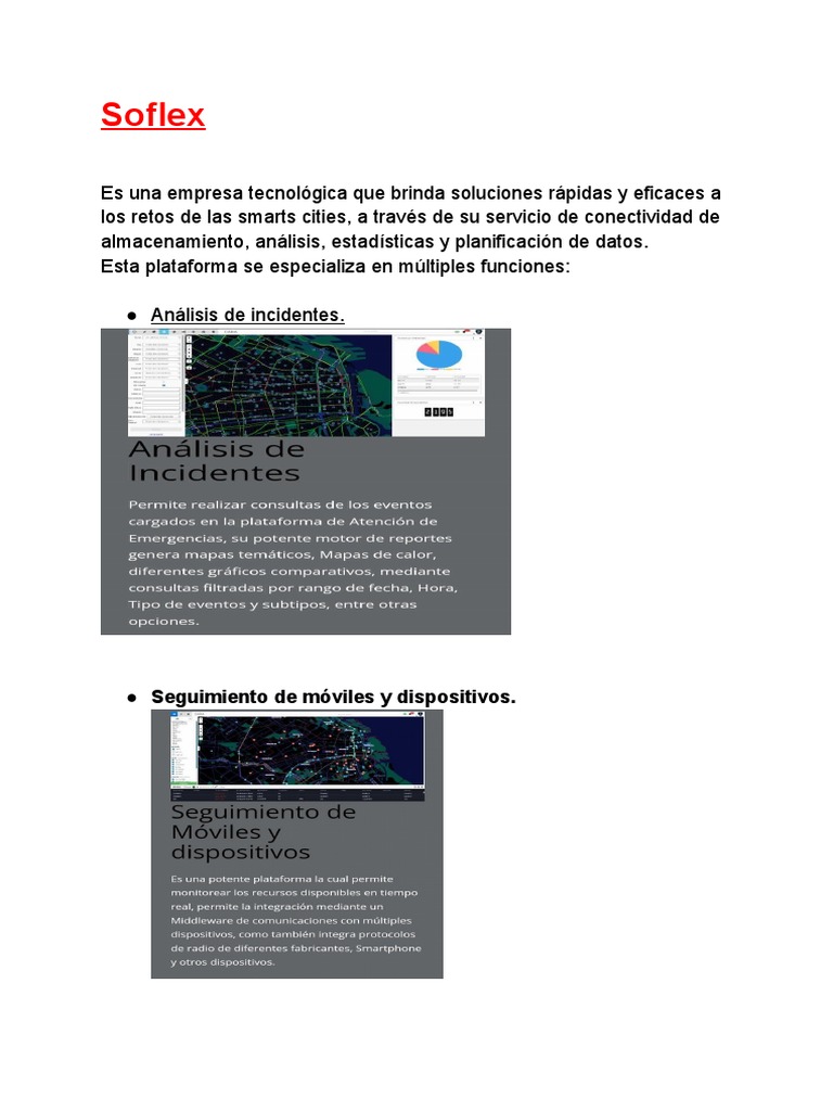 Sistema Soflex para Smart Cities | PDF