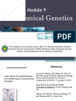 Module 9 - Biochemical Genetics