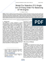 A Theoretical Model for Selection of v-Angle and Determination of Firing Order for Balancing of V6-Engine