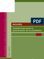 Biología. Orientaciones para La Planificación de La Enseñanza