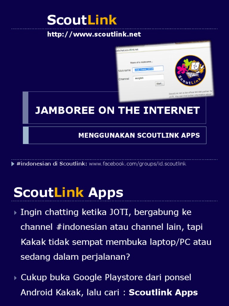Panduan Download ScoutLink Apps | PDF