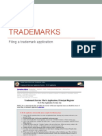 Trademarks: Filing A Trademark Application