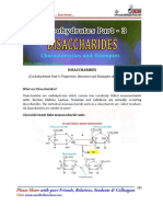Disaccharides Lecture Notes PDF