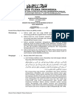 Fatwa MUI No 23 Tahun 2021 Tentang Hukum Tes Swab Untuk Deteksi Covid-19 Saat Berpuasa