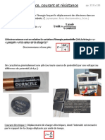 3,1 Electromotance Courant Resistance