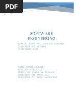 Software Engineering: Topics: 1) Uml and Use-Case Diagram 2) Reverse Engineering 3) Rational Rose