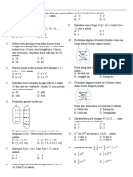 Soal PAS Matematika Kelas 8